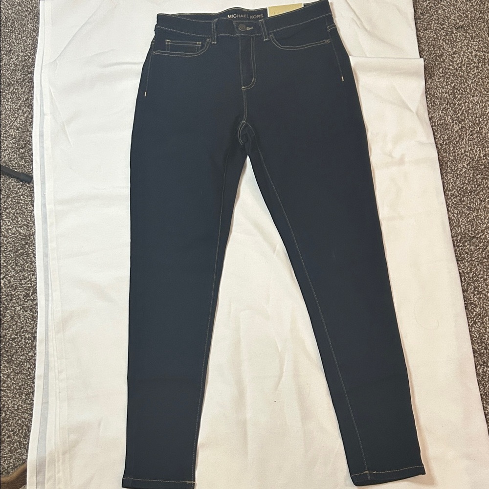 Michael Kors Women's Dark Blue Izzy Skinny Jeans